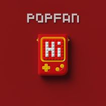 Game console building blocks hanging neck small fan student creative mini children usb mute lazy cute charging portable