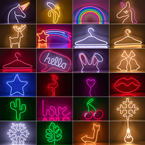 (Small sample) neon light-emitting characters custom decoration ins Billboard