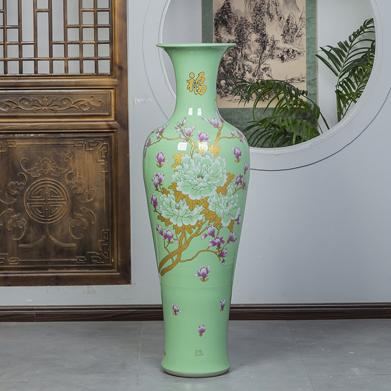 Large vases, jingdezhen ceramics home furnishing articles sitting room adornment hotel opening gifts oversized bottles
