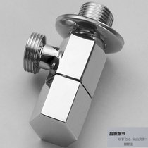 Triangle valve full copper hot and cold water universal thickened bathroom tap water heater toilet washing machine into the wall 4 points