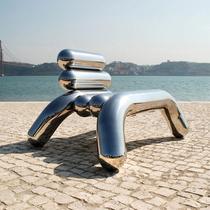 Creative Glass GRP Plated Profiled Casual Chair Ideostyle Individuality Deckchair Bedroom Living Room Light Extravagant Designer Chair