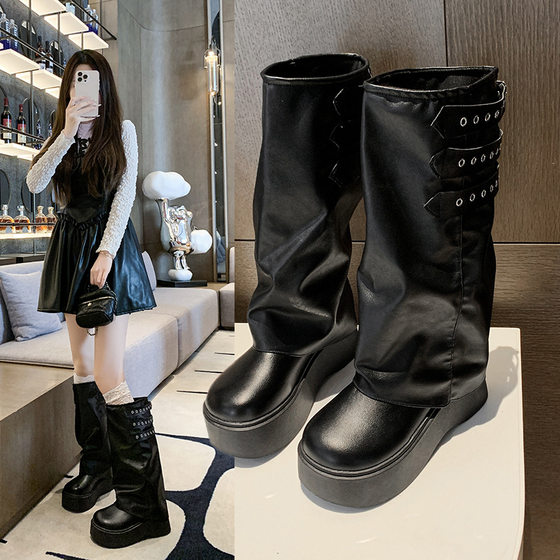 Black thick-soled fashion boots for women 2025 new summer thin style with skirt slim long boots
Black thick-soled fashion boots for women 2025 new summer thin style with skirt slim long boots