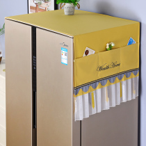 Manben refrigerator dust cover single double door open door Home Nordic Haier Refrigerator cover cloth cover Kitchen Waterproof oil proof