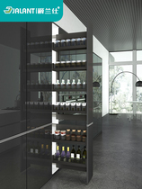 Juulans high cabinet pull basket Kitchen cabinet pull basket large monster storage high depth pull basket Kitchen pull basket side-mounted pull basket