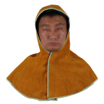 Zhonggu cowhide welding mask shawl cap Anti-scalding dust-proof hood Heat insulation headgear anti-splash head protective cap