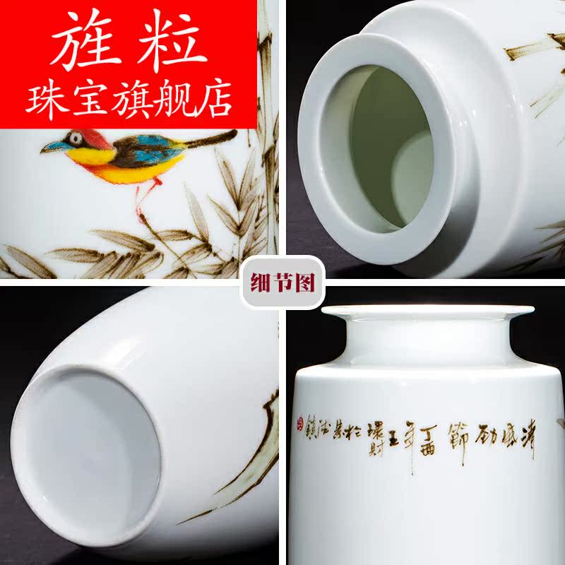 Q7 jingdezhen ceramics famous master hand painting of flowers and vase home sitting room porch TV ark, adornment is placed