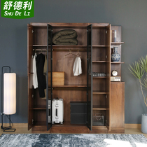 Wardrobe Home Bedroom minimalist modern solid wood Economy Type of Easy Cloe cupboard rental Multi-spec plate storage cabinet