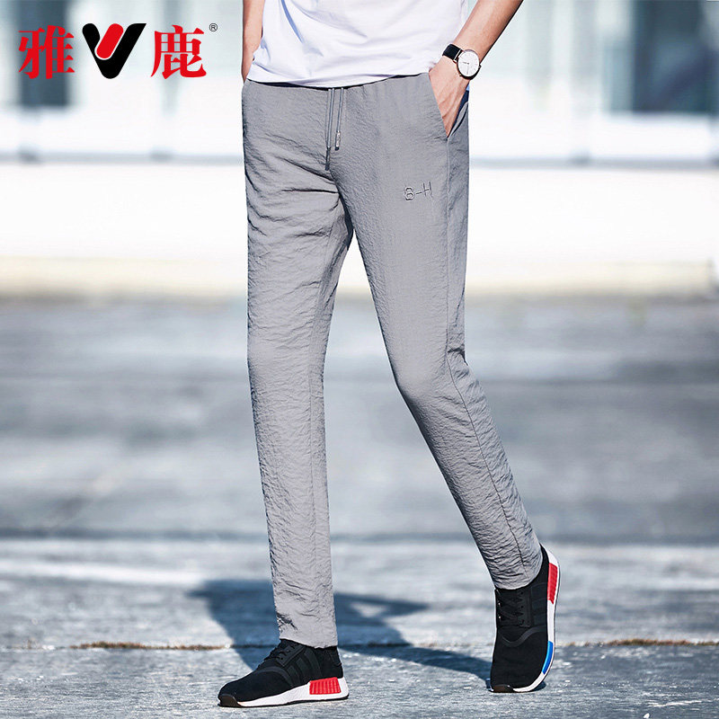 雅鹿 男式休闲长裤 聚划算+天猫优惠券折后￥48包邮（￥158-110）多款多色可选