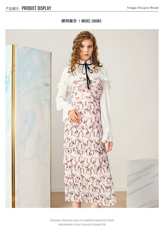 [Giảm giá 30%] VJC 2020 mùa xuân và mùa hè thiết kế tính khí cho phụ nữ là váy dài sling dress mỏng, váy dài - Váy dài