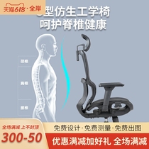 Boss Lunch Break in Lying Office Chair Comfort For Long Sitting Ergonomic Can Liftable Swivel Bow-shaped Chair Staff Web Chair