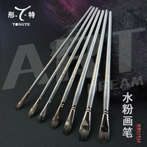 Tong special Black Knight water chalk single Art special round head mink hair oil brush art beginner painting professional brush acrylic painting paint brush acrylic paint pen Art Test special flat head painting brush
