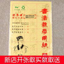 Writing calligraphy paper eight open twelve grids four treasures calligraphy practice paper brush characters beginner entry grid soft pen characters Plaid hairy edge paper thickened calligraphy practice rice paper