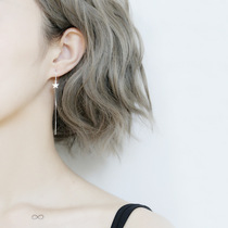 Pure Silver Stars Ear Line Female Design Sensation Earrings Woman Temperament Long earrings Fairy Super Fairy-Andromeda Accessories Girlfriends