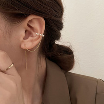 s925 Pure Silver Pearl Earbone Clip Earrings Woman Superior Feel Light Extravagant and Luxurious crowdcast Suearline without earbugless earrings