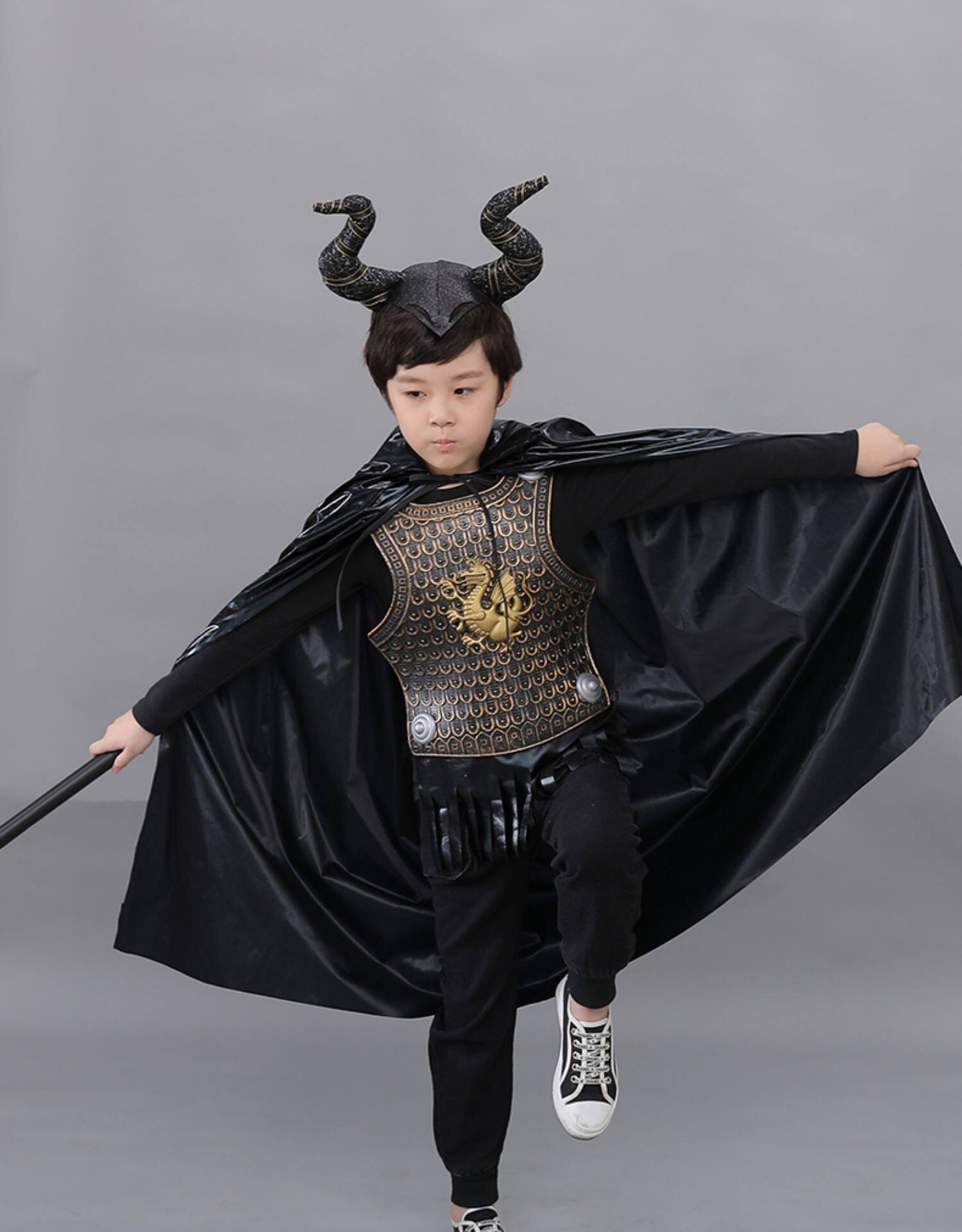 万圣节儿童服装西游记其他动漫周边服男化妆舞会男童牛魔王牛角