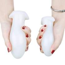 Ultra-thick elastic egg-shaped fake anal plug fisting masturbation device sex supplies sm men and women with backyard anal plug soft