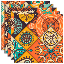 Bohemian wallpaper self-adhesive waterproof bathroom Kitchen balcony floor wall decoration sticker background wall paper