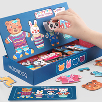 Baby Early Teaching Magnetic Puzzle Cognitive Role-playing Animal Changing Clothes Changing Clothes Toys 2 Year Old Boy Girl 61