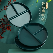 Slimming Meal Dosing Bowl ceramic Lipid-reducing Grease Trig One food tray Plate Dividing Dish Cutlery Suit