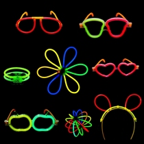 Annual Meeting Hand Ring Luminous Stick Bracelet Disposable Luminous Childrens Toy Luminous Fluorescent Strips Matchman Styling Props