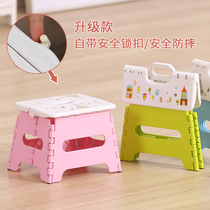 Thick plastic folding small bench creative portable stool portable childrens horse home outdoor bench