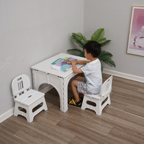 Childrens desk foldable learning table and chair primary school students home set childrens simple desk writing desk economical