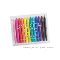 American ooly rainbow stationery soft color pen 12 sets of writing smooth and easy to wash
