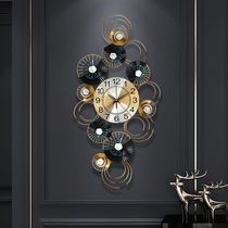 Watch wall clock Living room household fashion mute clock creative modern simple hanging watch wall light luxury decorative clock
