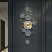 American simple wall clock Living room light luxury decorative clock Personality creative wall clock fashion Nordic household clock