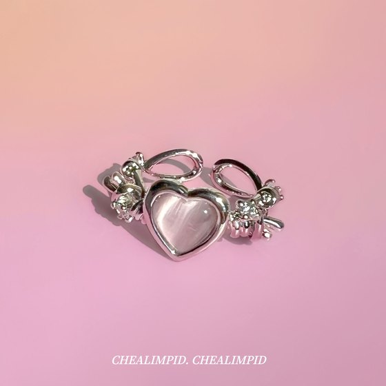 chealimpid/. 연인 가시 러브 링 링 스위트 여자 트렌디 인 핑크 오프닝 링 방지 chealimpid/. 연인 가시 러브 링 링 스위트 여자 트렌디 인 핑크 오프닝 링 방지
