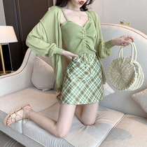 Beach skirt womens seaside island vacation skirt ins super fire Thailand short Sanya wear travel clothes travel