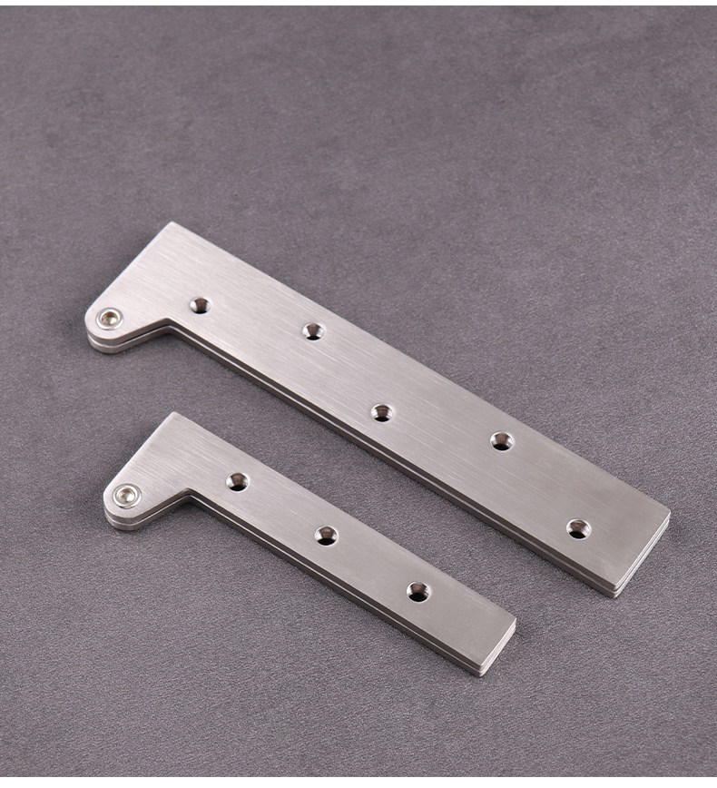 鸡嘴铰上下合页天地转轴浴室镜柜暗藏一字隐形铰链风水镜五金配件