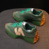 Waff Agan Shoes Summer 2022 New Spring and Autumn Retro Green Sound Fall Sports Casual Daddy Shoes