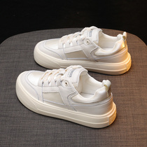 Ugly cute bread small white shoes women 2021 new autumn women shoes ins Joker sports retro silly leather Board Shoes