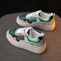 Niche original small white shoes female 2021 new autumn muffin thick bottom sports autumn style national tide design board shoes