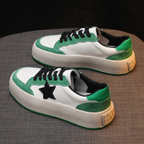 Niche original small white shoes women 2021 new autumn explosive Joker star thick bottom sports autumn winter bread shoes