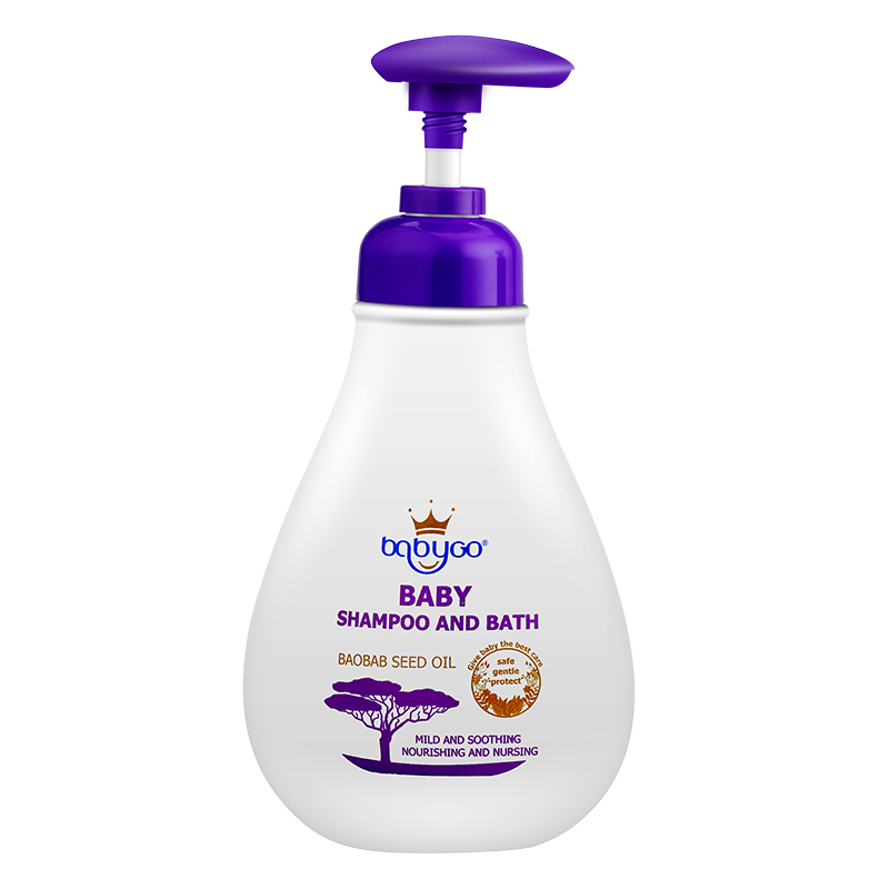 babygo洗发沐浴露二合一婴幼儿新生宝宝正品小孩中大童洗沐300ml