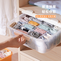 Drawer-style underwear storage box socks underwear storage sharpener wardrobe house bra sorting box