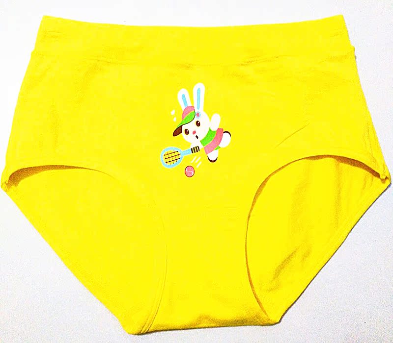 黄色儿童内裤可爱三角少女本命年闰月黄低腰莫代尔2017新款包邮