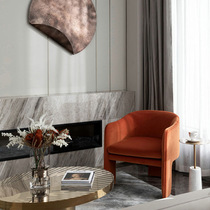 Nordic Minimalist Light Lavish Single Sofa Chair Designer Clothing Shop Reception Chair Living-room Balcony Coffee Casual Single Chair