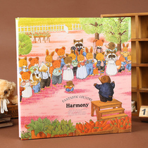 Baby photo album record book diy paste hand-made big book Japan NCL childrens album growth commemorative book