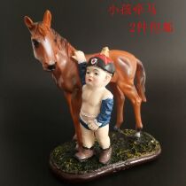 Mongolian Elements Crafts Resin Pendulum Pieces Mongolia Featured Tasks Styling Children Holding Horse Mercy Decorations Gifts