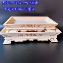 Handle meat plate Mongolian characteristic tableware roast sheep tray national characteristic crafts pure solid wood hot plate