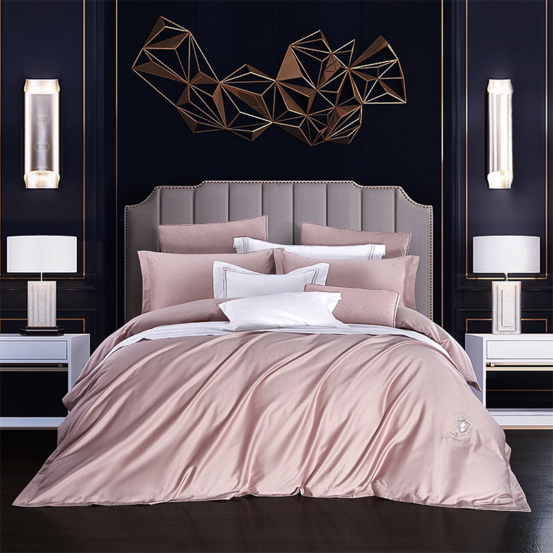 法国进口 DEPERLITE 双股80S纯棉床品四件套 天猫优惠券折后￥399包邮（￥999-600）1.5~2米3色可选 赠进口枕芯 京东￥450