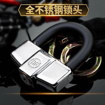 DF anti-theft small U-lock stainless steel motorcycle disc brake lock tooth plate lock stainless steel solid anti-rust bicycle lock