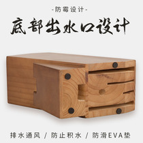 Solid wood knife holder kitchen supplies knives kitchen knives storage rack rack tool holder wooden knife holder holder knife holder Holder