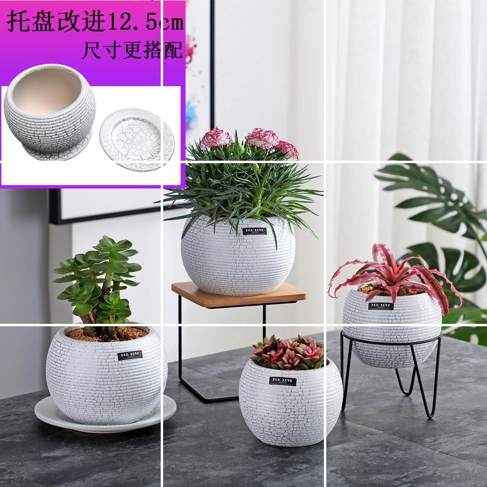 More creative hob anywhere ceramic flower pot wooden flower pot flowerpot More meat platter desktop furnishing articles