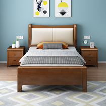 Solid wood beds 1 2 m childrens beds 1 35m storage bed modern minimal household size 1 5 m single bed