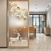 New Chinese Screen Partition Living Room Bedroom Shelter shelter Home entrance door Xuanguan Small family type glass minimalist modern fashion