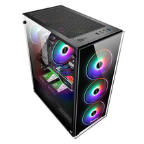 Hangjia case GS420P computer case desktop main case back line water cooling game ATX case